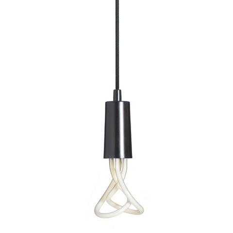 PLUMEN - Lámpara colgante-PLUMEN-PLUMEN - Suspension Noir et Ampoule Baby 001 | Sus